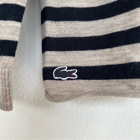 Lacoste Merino Wool Striped Turtleneck 36 (US XS) - Picture 4 of 12